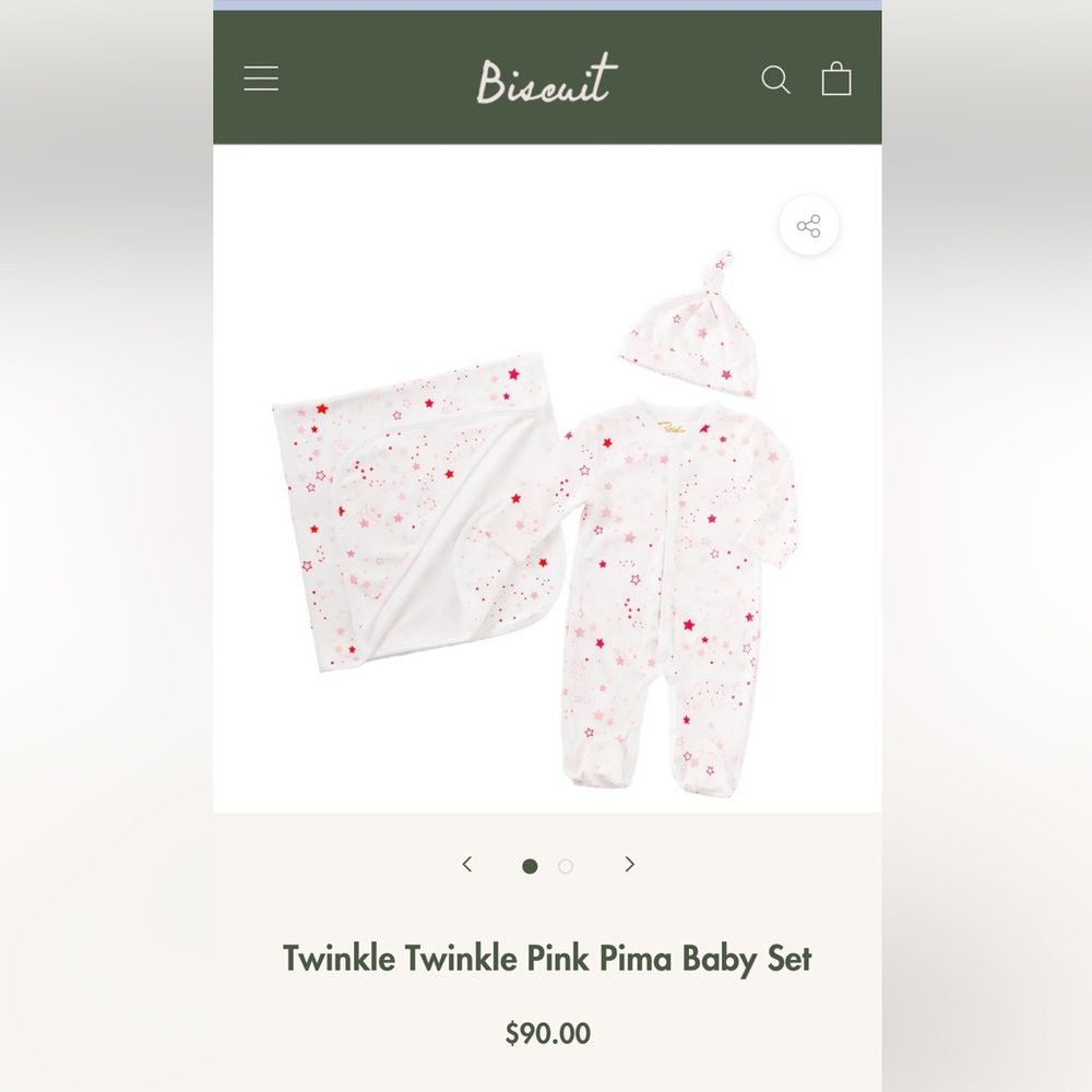 Petidoux Twinkle Twinkle Pink Pima Baby Set - Biscuit Home